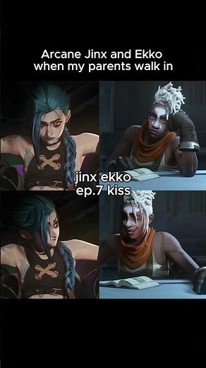 Arcane Season 2 Jinx and Ekko Lovely Kiss Moment