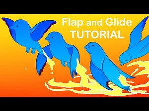 Bird FLAP AND GLIDE Animation Tutorial