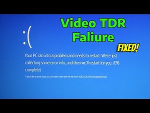 How To Fix Video TDR Faliure | atikmpag.sys in Windows 11