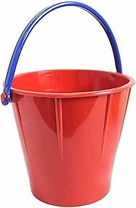 Spielstabil Large Sand Pail Beach Toy (One Bucket Included - Colors Vary) - Holds 2.5 Liters - Made in Germany