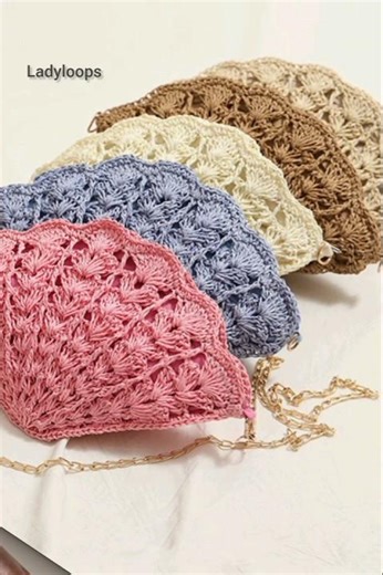The Most Beautiful Handmade Crochet Bags Collection in New Design #crochet #bag