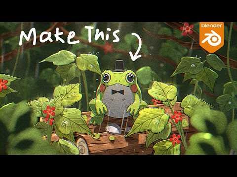Learn 2D Style Animation in Blender in 1 Hour!