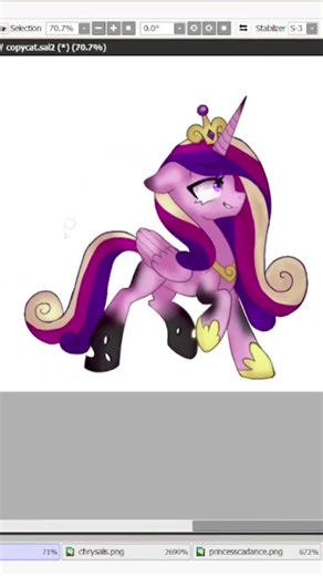 MLP Speedpaint Part 9 #mlp #mylittlepony #art #princess #cadance #chrysalis #copycat #speedpain