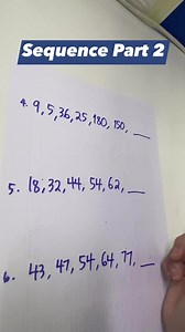 Sequence Part 2 #mathematics #maths #mph #CSEReview | Math Problems PH