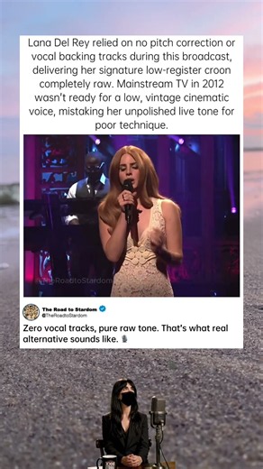 Why Lana Del Rey's raw SNL vocals were misunderstood. #Shorts #LanaDelRey #livevocals