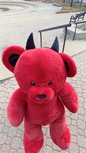 116K views · 660 reactions | Our NEW Giant Devil Bear gives supersized hugs (unless you’re also a giant—then it’s just normal sized hugs). Plus our original Devil Bear is back with a NEW Pink friend! Link in comments! | Build-A-Bear Workshop | Facebook