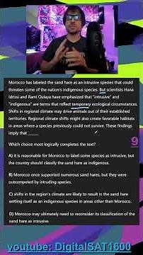 Multiple Species (Science) -- Real Past SAT Questions