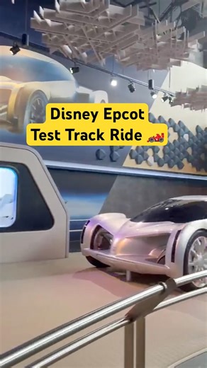 Getting in line for Test Track at Epcot 🏎️ #disney #testtrack #epcot