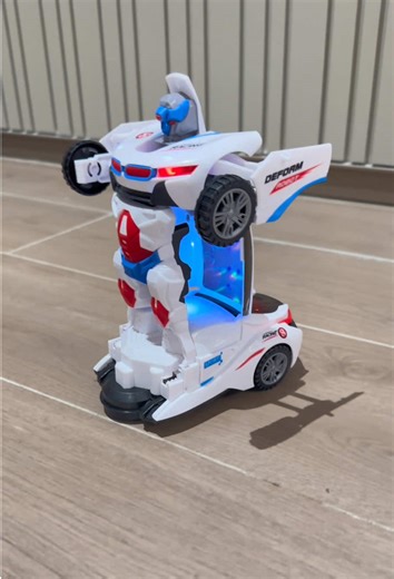 This toy car transforms into a robot in just a few seconds—it's a gift that will make kids scream with excitement! It's just too cool!#toy #giftforkids #kidstoys #tiktokshop #boytoy
