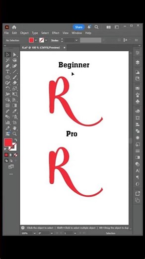 Using Pencil Tool Beginner VS Pro in Illustrator