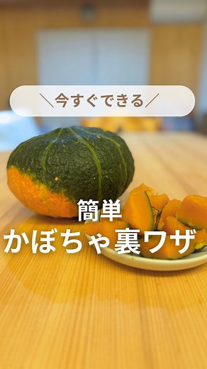 ことり｜30秒で叶うラク家事アイデア on Instagram: "【今すぐできる簡単かぼちゃ料理法】 旬のかぼちゃ 丸ごと１個買いたいけど 切るのが大変な時あるよね🥺 ◎丸ごとかぼちゃの切り方🎃 かぼちゃを裏返して 中心を取り除いたら 穴に菜箸を刺す！ 上下両方から刺してね 溝に沿ってきるとテコの原理で 簡単に切れる ◎塩かぼちゃ🎃 塩かぼちゃ知ってる？ 塩につけることで 水分が出てかぼちゃが甘くなるよ✨ 材料 かぼちゃ1/4 塩小さじ1/4 水大さじ１ 作り方 ①かぼちゃのタネを取り除いて 食べやすい大きさに切る ②塩小さじ1/4を全体によくまぶして 塩気が流れないように端から水大さじ１をかける ③皮を下にする ④ラップをして500w7〜8分 ⑤10分放置して完成 皮についた塩気をキッチンペーパーなどで取ってから 食べると塩気が取れてより甘く感じたよ☺️ 煮物にしなくても素材の味が引き立って ねっとり甘くて美味しかったよ✨️ ⚠️塩が入りすぎると塩っぱくなるから注意 塩だけだから他の料理にも使えるよ！ 今回はマヨネーズを和えて かぼちゃサラダ 皮を残して飾り付けすれば ハロウ
