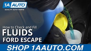 How to Check and Fill Fluids 2008-12 Ford Escape