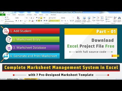 Complete Marksheet Management System in Excel - Free | School Management Application Software