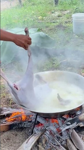 full goat frying # viral #shorts #foryou