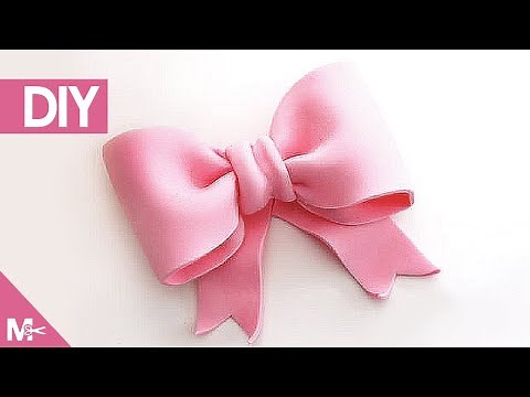 ► Como hacer un LAZO CON GOMA EVA (Foamy) 😍🎀