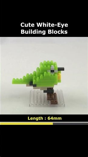 White-Eye No.1 Blocks #DAISO #PETIT #White_Eye #Lego #MiniBlock #NanoBlock