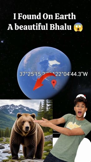 💫👀 I Found This On Earth 🌎 A Beautiful Bhalu 😱 #viral #googleearth #datachampion