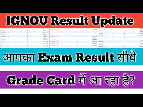 IGNOU Result Update 2025 IGNOU Grade card Update 2025 Has your exam result been in Grade Card?