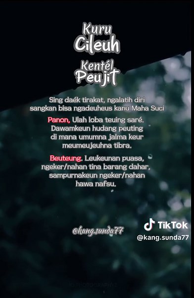 Sundanese Culture: Exploring the Meaning of 'Sangkan'