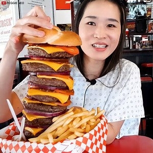 Taking on the 8X8 Octuple Bypass Burger Challenge at the Heart Attack Grill in Las Vegas! OMG that was too much lol 😆 Have you ate at the Heart Attack Grill in Las Vegas? #mukbang #foodchallenge #burgerchallenge #lasvegas #lasvegasfood #heartattackgrill #cheeseburger #foodie #eatingshow | Peggie Neo