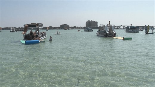 A floating playground: Destin's Crab Island