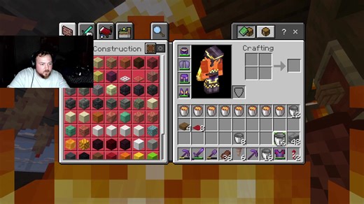 Struggles with Lava Buckets in Minecraft
