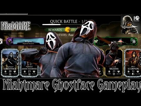 Nightmare Ghostface Gameplay Review Mortal Kombat Mobile