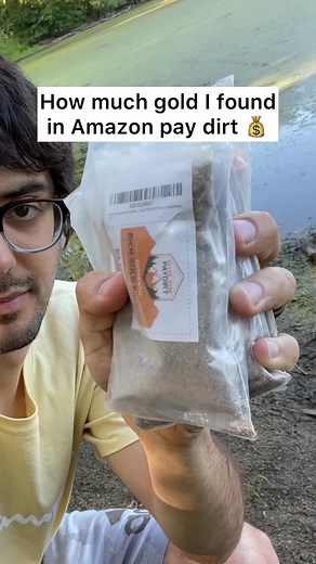 How much gold I found in Amazon pay dirt 💰 #gold #sidehustle #sidehustles #paydirt #panningforgold #money #makingmoneyathome #experiment | Stevie Sells