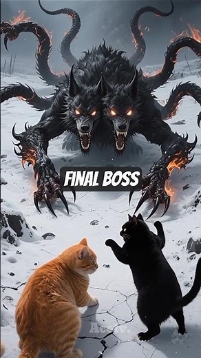 Cats vs Demon Wolves | Epic Battle in the Dark Forest @AceAiTv