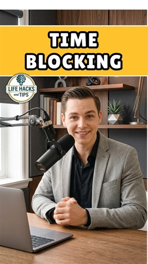 Time Blocking! #productivity #lifehacks #focus #timeblocking #timemanagement #tips #podcast