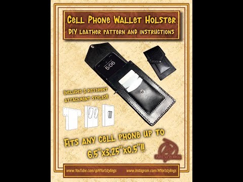 Leather Cell Phone/Wallet Holster Assembly Tutorial