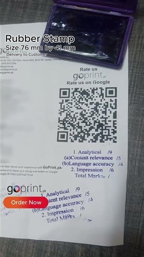 Get Personalized Rubber Stamps Delivered Anywhere in Pakistan GoPrint pk