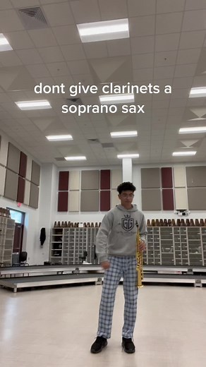 Exciting Soprano Saxophone in Marching Band Performance