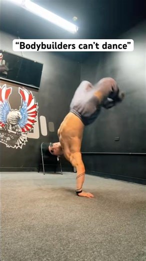 “Bodybuilders can’t dance” is like to take you up on that offer real quick😎#latman #wings #vibes