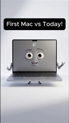 The First Ever Mac vs Today’s Mac—What Changed Inside? #macbook #techshorts