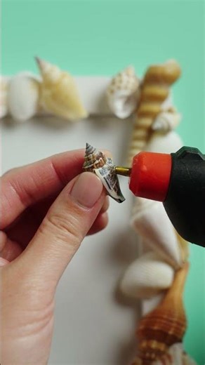 Creating a shell frame for your instax™ pics 🐚🌊 #diy