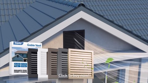 8"x8" Aluminum Gable Vent with Screen Design – Ideal for Sheds and Attic Vents - Durable Roof Ventilation Panel, Vent Opening: 6"x6"