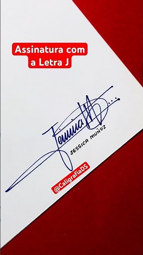 COMO CRIAR UMA ASSINATURA COM A LETRA J