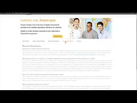 Nonprofit AmazonSmile Registration Process - Get Donations While Supporters Shop