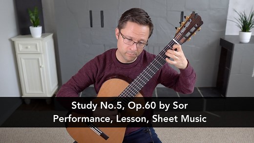 Study No.5, Op.60 by Fernando Sor | This is Classical Guitar