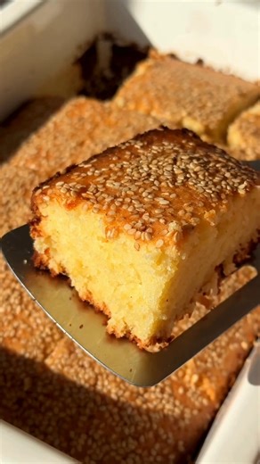 If you’ve never had Salvadoran quesadilla, this is your sign. it’s lightly sweet, baked, and topped with sesame seeds. 😋 ~ Ingredients: 2 cups all-purpose flour 1 tablespoon baking powder 2 cups granulated sugar 4 eggs, beaten and at room temperature 1 cup milk, divided 2 1/2 cups Queso Duro (Salvadoran hard cheese), shredded 1 cup butter, melted and slightly cooled 2 tablespoons sesame seeds | Tastemade