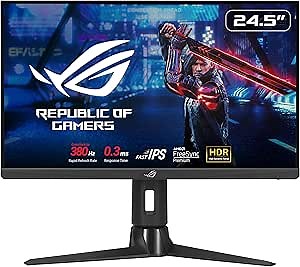 ASUS ROG Strix XG259QN 25" Class Full HD Gaming LCD Monitor - 16:9-24.5" Viewable - Fast IPS - 1920 x 1080-16.7 Million Colors - Adaptive Sync/FreeSync Premium - 400 Nit - 300 µ