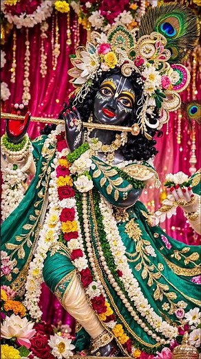 🌺🌿 मेरे राधा रमण गिरधारी #radha #krishna #bhajan