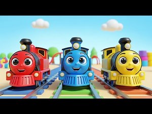 Five Little Toy Trains Click Click Click | Train Songs & Counting for Kids