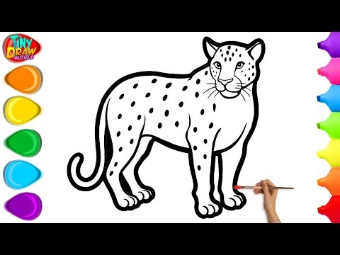 🐆 How To Draw a Cute Leopard | Easy Step By Step Tutorial