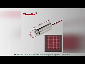 Green Point 532nm 5mW Laser Module - Focusable Cross Line, Glass Lens, DC 3V-5V, Industrial Grade, F