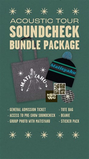 2 weeks until my acoustic tour starts! Grab your VIP bundles at https://matisyahuworld.com/tour | Matisyahu