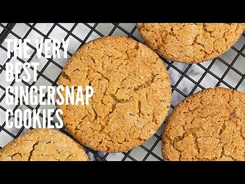 The Very Best Gingersnap Cookies