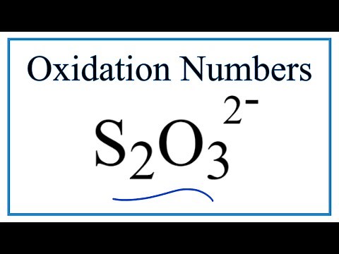 How to find the Oxidation Number for S in the S2O3 2- ion. (Thiosulphate ion )
