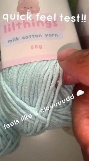 lilthings yarn hauuulll! 50g milk cotton yarn #crochet #lilthings #lilthingsworld #lilthingsyarn